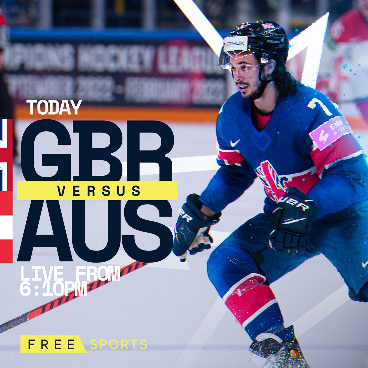 🇬🇧 𝗚𝗿𝗲𝗮𝘁 𝗕𝗿𝗶𝘁𝗮𝗶𝗻 𝗚𝗔𝗠𝗘𝗗𝗔𝗬... And this one is HUGE!

🏒 <a href="/TeamGBicehockey/">Team GB Ice Hockey</a> must beat Austria in regulation this evening to maintain their top flight status!

📺 Live on FreeSports from 6.10pm