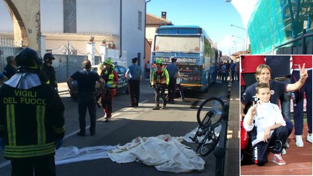 14 Temmuz 2014. Futbolculuk kariyeri genellikle Serie B'de geçen eskinin defans oyuncusu, o zamanın çiçeği burnunda teknik direktörü Davide Nicola'nın 14 yaşındaki oğlu Alessandro; bisikletiyle eve dönerken otobüsün altında kalıp hayatını kaybediyor.