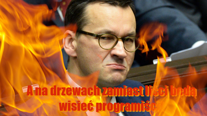 trolololodev's tweet photo. 💀Rekrutywki, haerówki, będą skakać do gnojówki.
💀Hardwareowcy drogie dzieci, będą zbierać puszki, śmieci.
💀Pod drzewami, zamiast jeży, tuptać będą w krąg testerzy.
💀A na słupach, obok torów, zatkną łby administratorów.
💀Raz sierpem, raz młotem cyfrową hołotę! https://t.co/pSblzhAdOa