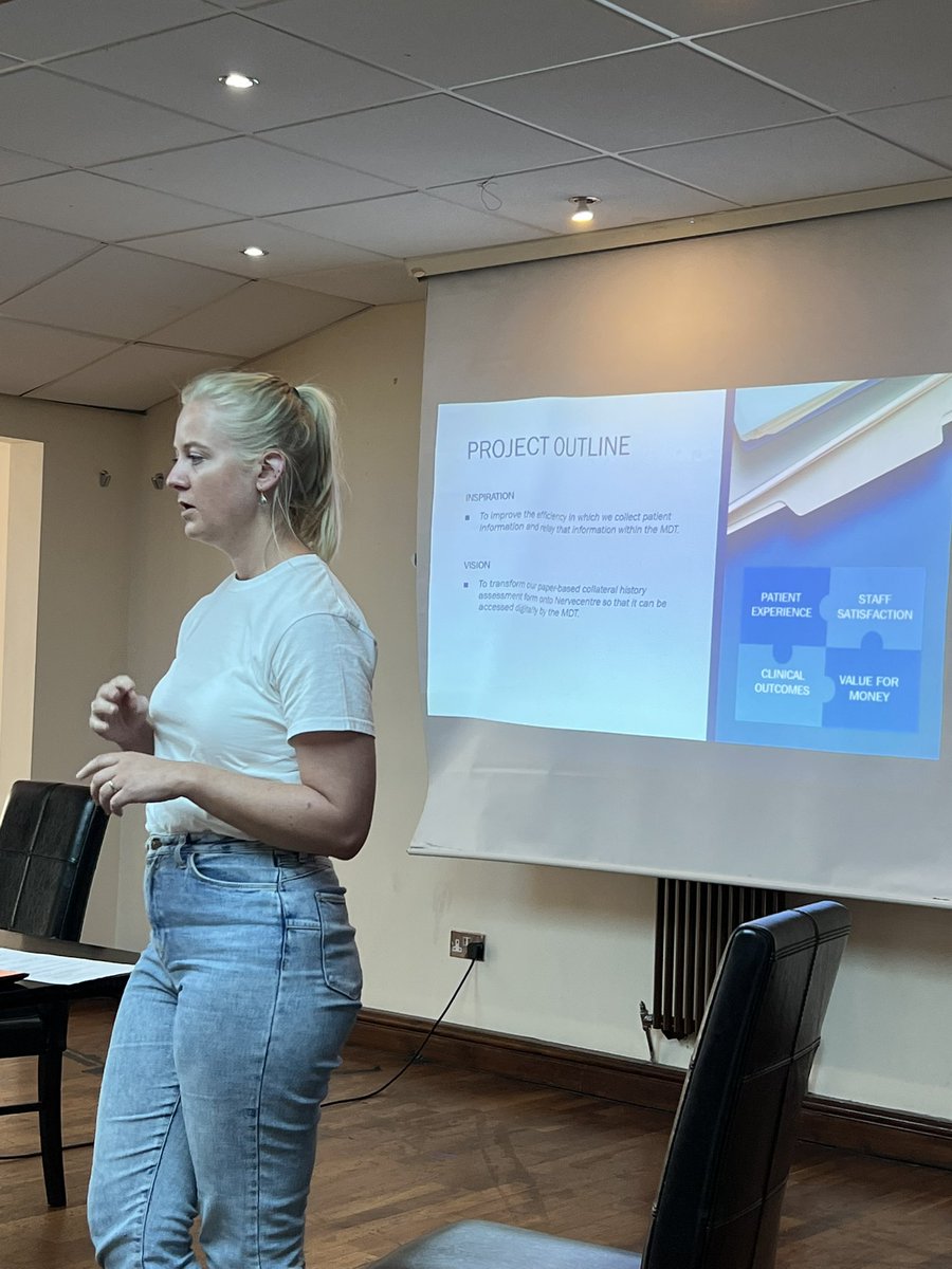 Rebeccca @HCOPTHERAPY_NUH @NUH_AHPs @nottmhospitals @MiriamRDuffy Transform paper based assessments onto Nervecentre #leo #decentralisedapproach to project #RAA Promoting interdependence within teams to create uniformed vision #ganttchart articulating expectations #smartgoals