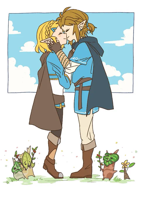 #キスの日#ゼルダの伝説 #zelda #botw #リンゼル #Zelink 