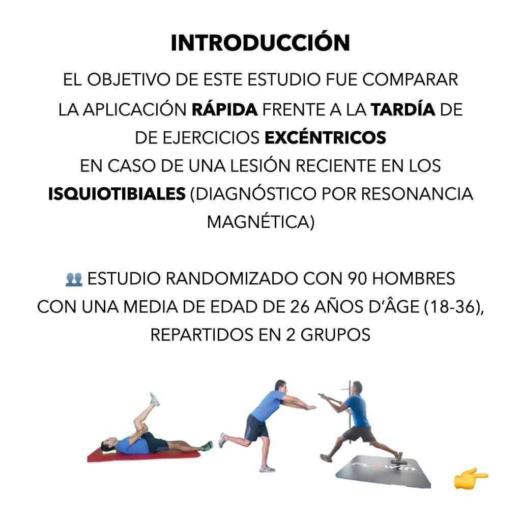 AgenciaEbp's tweet photo. 💥 #ISQUIOS ¡Rompemos un mito! No sería beneficioso hacer excéntricos en la fase aguda durante una lesión de isquiotibiales. https://t.co/oMyNtCWrWk