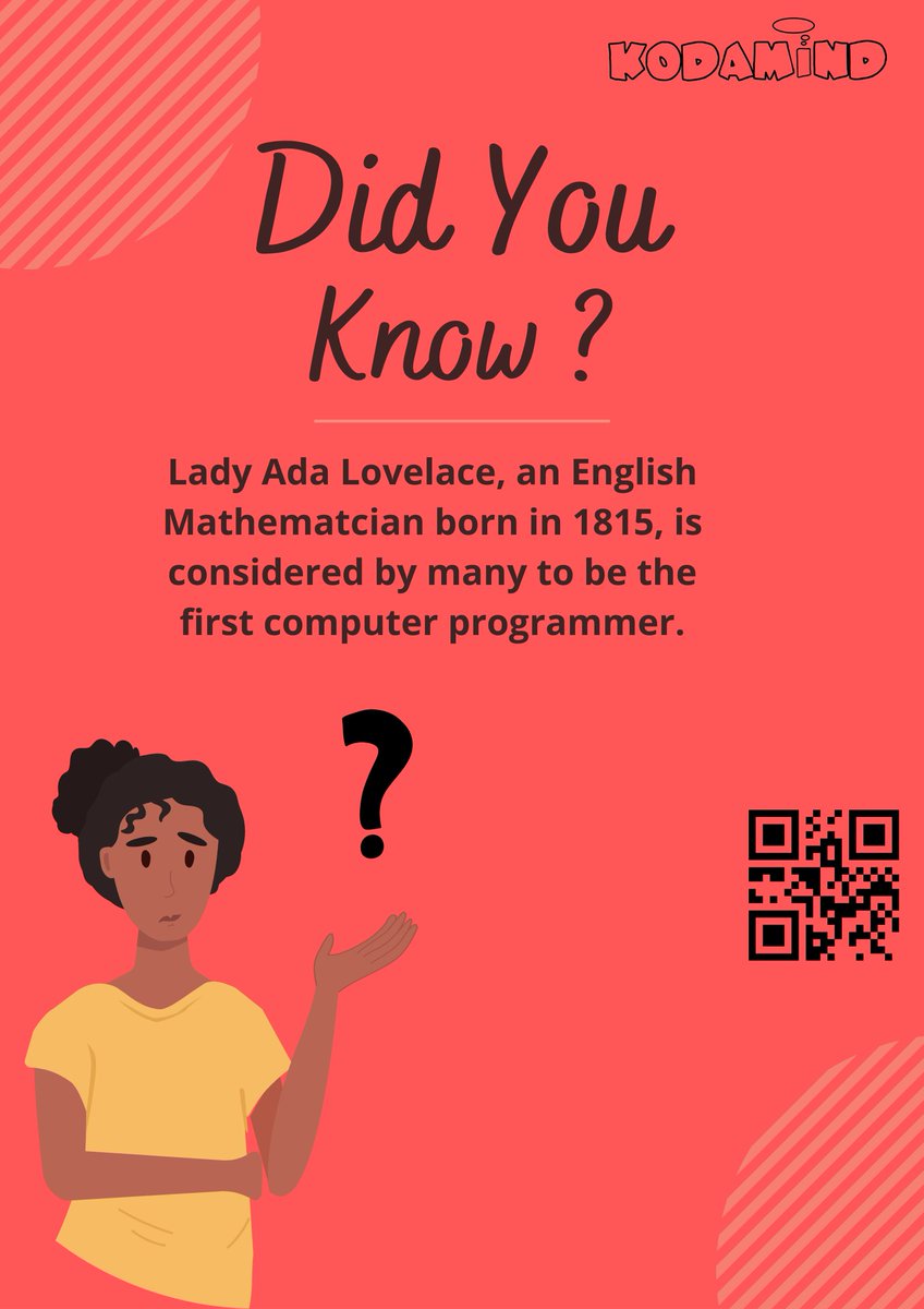 kodamind's tweet photo. I guess you could say she paved the way for the rest of us. 🤔#aksu #trending #girlswhocode #coding #python https://t.co/5pB3Mub3BE