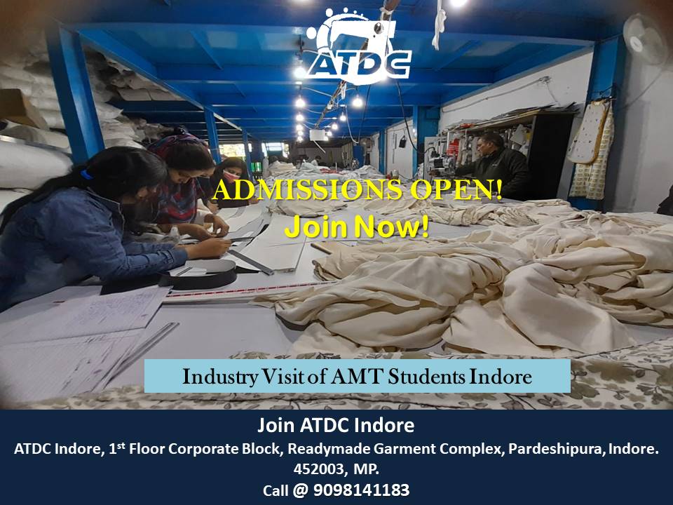AtdcIndore's tweet photo. Industry Visit of AMT students ATDC Indore.
Admissions Open!!
#Degree #Diploma #Certificatecourses #Fashiondesign #ApparelManufacturing #Admissions #Appareljobs #Fashioncoures #ATDCindia #AEPCIndia #freeinternships #Degreeinfashion #Fashiondegree #CAD #Fashioncoures #ATDC https://t.co/XWqZOO5rLg