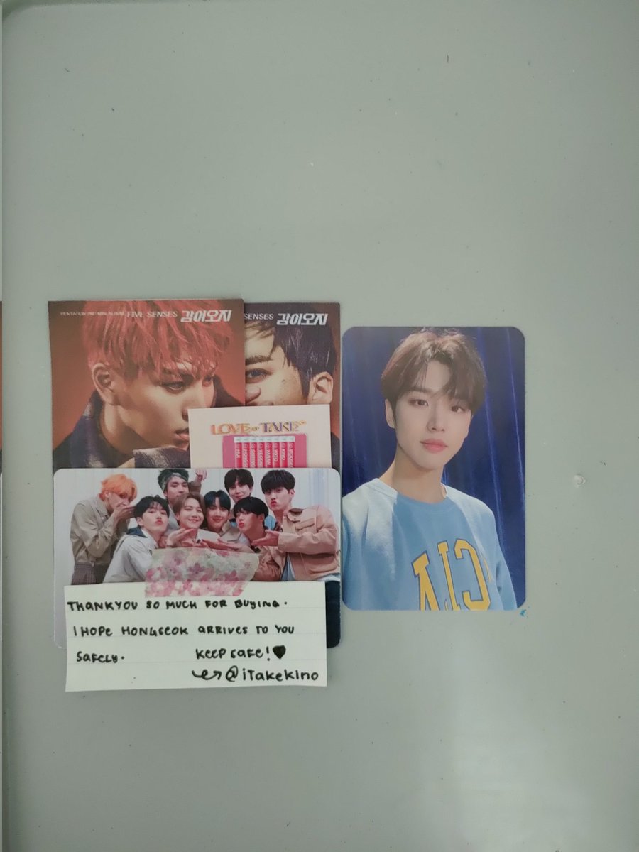 meibinah_'s tweet photo. hi! @iTakeKino sorry for the very late feedback. Hongseok arrived safely. thank you so much for the smooth transaction 🥰 https://t.co/fVfog9G1qy