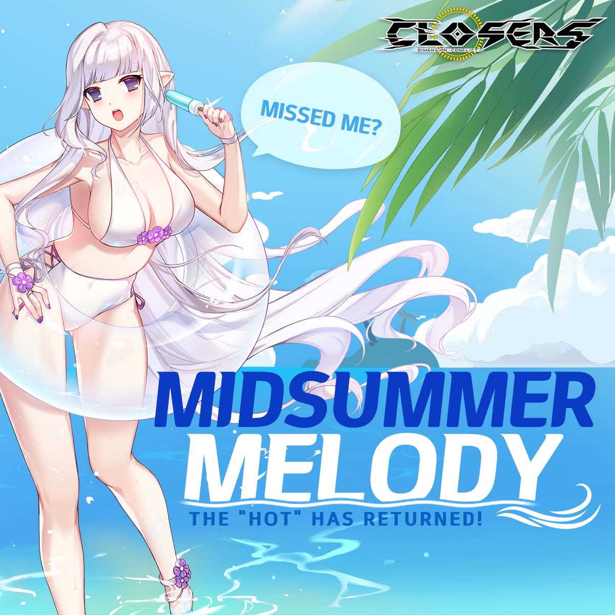 ClosersGame's tweet photo. Midsummer Melody will let you experience a summer to remember.
Get a chance to double or receive ten times more from the W.M. Multiple Chance!
Visit the link for more info: https://t.co/OtLDBjSRd6
#MidsummerMelody #MultipleChance #summer #closers #ClosersOnline #naddic https://t.co/n8K3OcTePo