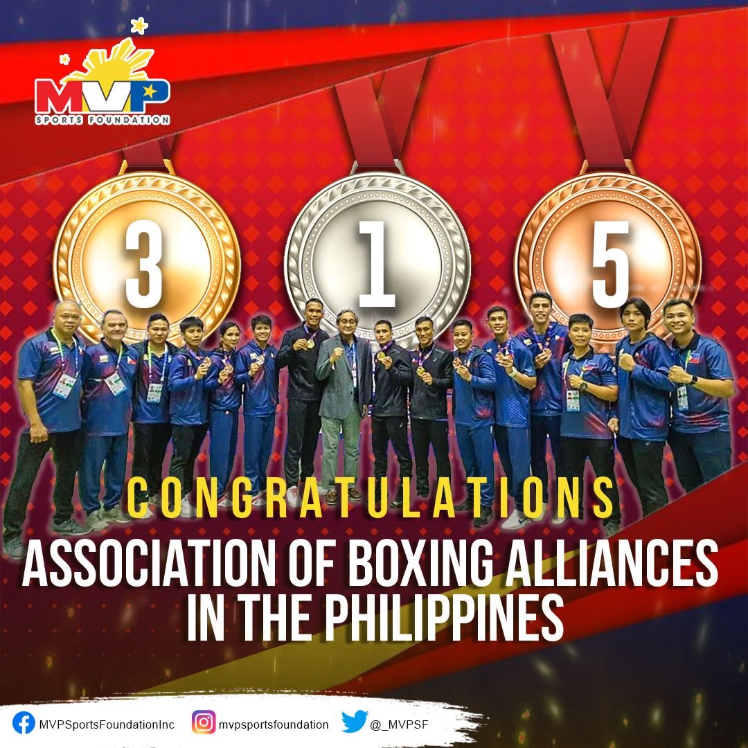 9 boxers 🥊 
9 medals 🥇🥇🥇🥈🥉🥉🥉🥉🥉

Philippines is the lone SEA games country with all boxers going home with medals. Job well done, Association of Boxing Alliances in the Philippines! 🇵🇭

Follow us on our social media handles! IG/FB/Twitter👉🏼 mvpsfph 

#SEAGames2022