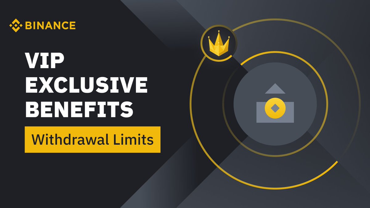BinanceVIP's tweet photo. As a #BinanceVIP, you can request higher withdrawal limits by asking your account manager!

More info here ➡️ https://t.co/6wQbSD61D6 https://t.co/LkTwly2ffz