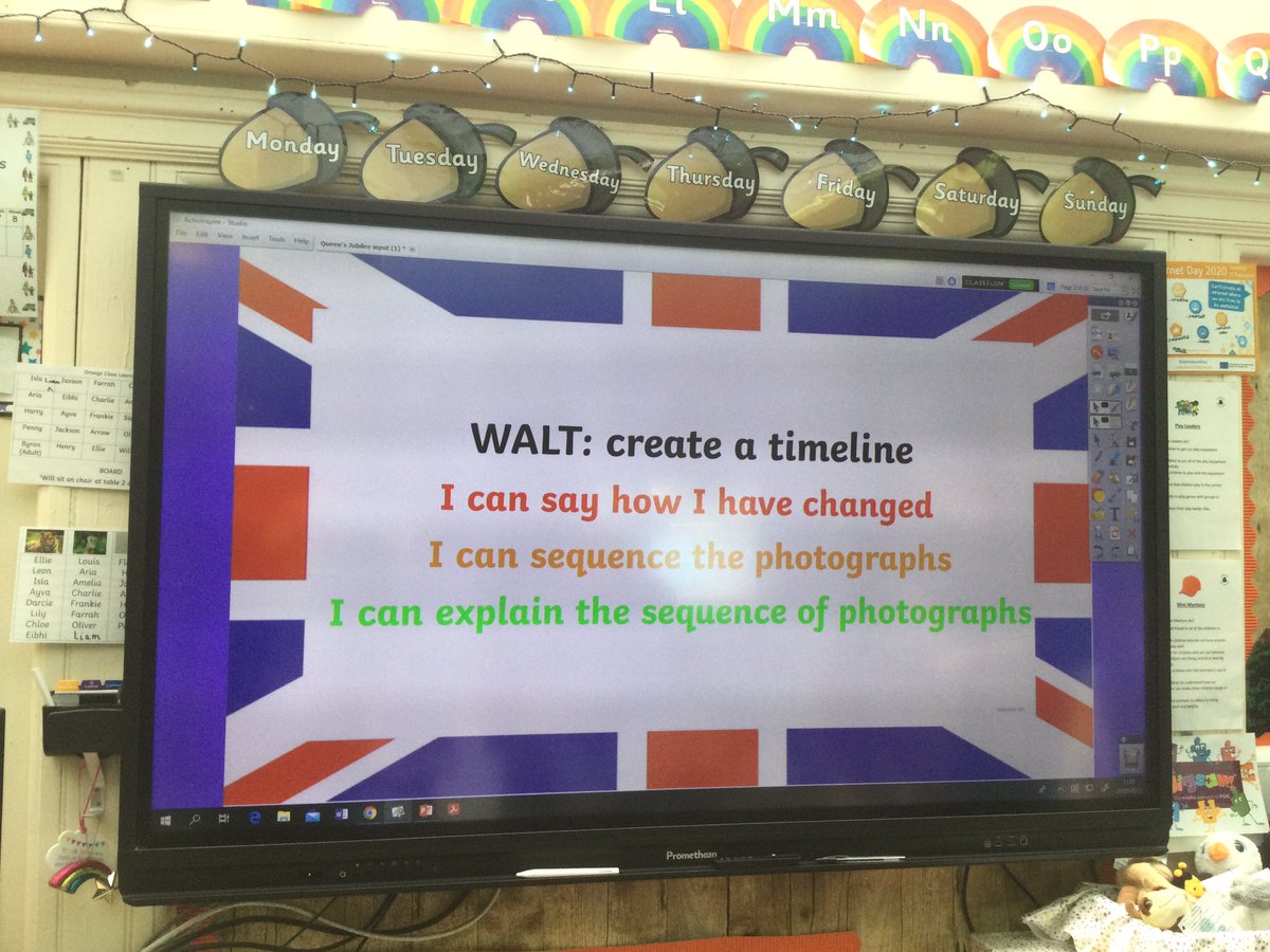 The children in red, orange, blue and green class have been learning about the queen and the chronology of events in her life  👑 . Their knowledge is very impressive #JubileeCelebration #teamBIS #historians