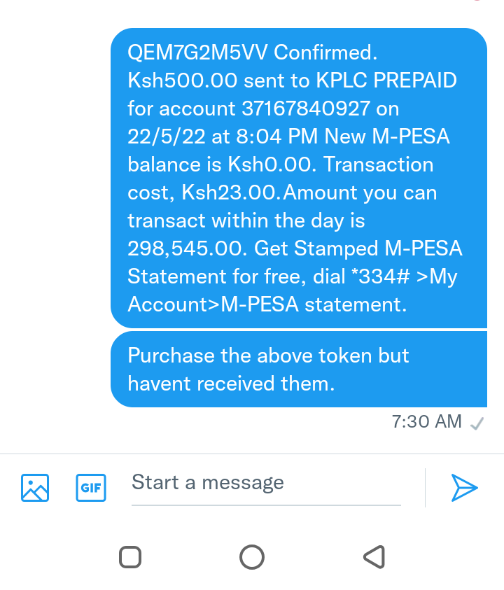 BernardGitau's tweet photo. @KenyaPower_Care @KenyaPower  kindly assist https://t.co/tFg7PHF5Bg