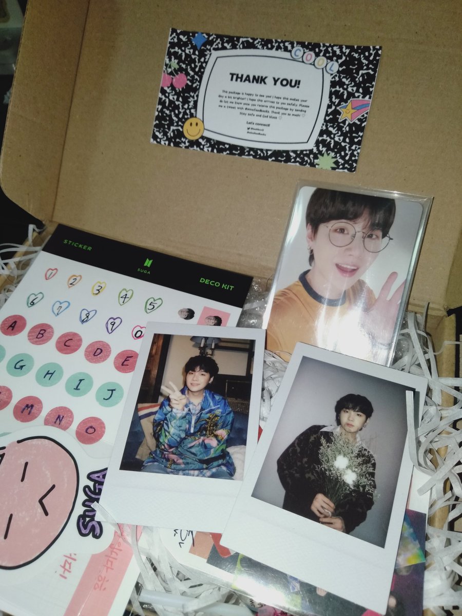 Mingongju_'s tweet photo. Yoongi's home! Kudos to your quick revert to my concerns. Items were all packed safely and securely. Thanks for the freebies, too! β‘
#minafeedbacks https://t.co/gkZ0UWGXr0