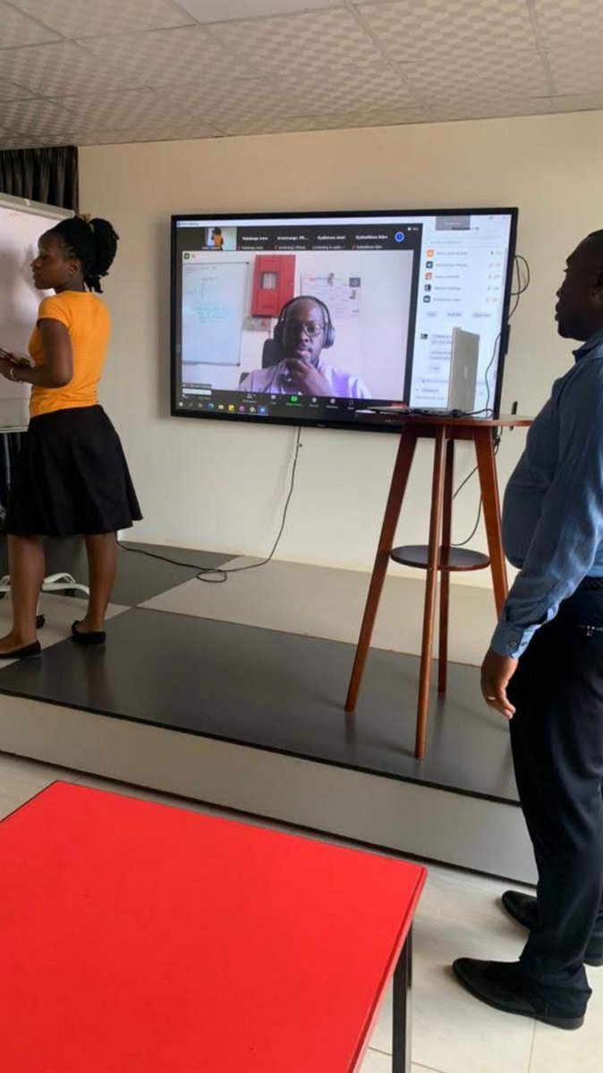 ETCeducation's tweet photo. #100daysofcode final project #codequeens have been able to listen and learn more about the  challenge project a representative from #totaluganda . https://t.co/V9Bd2iKLIX