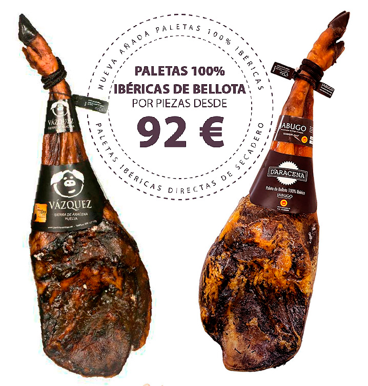 JAMONES_VAZQUEZ's tweet photo. Ya a la venta nueva añada de paletas 100% ibéricas de bellota. Si te apetece un plato de #Jabugo no lo dudes y contacta con nuestro secadero.
A precios inmejorables !
https://t.co/9HW7H0qOiX https://t.co/FpaTgMFmBa