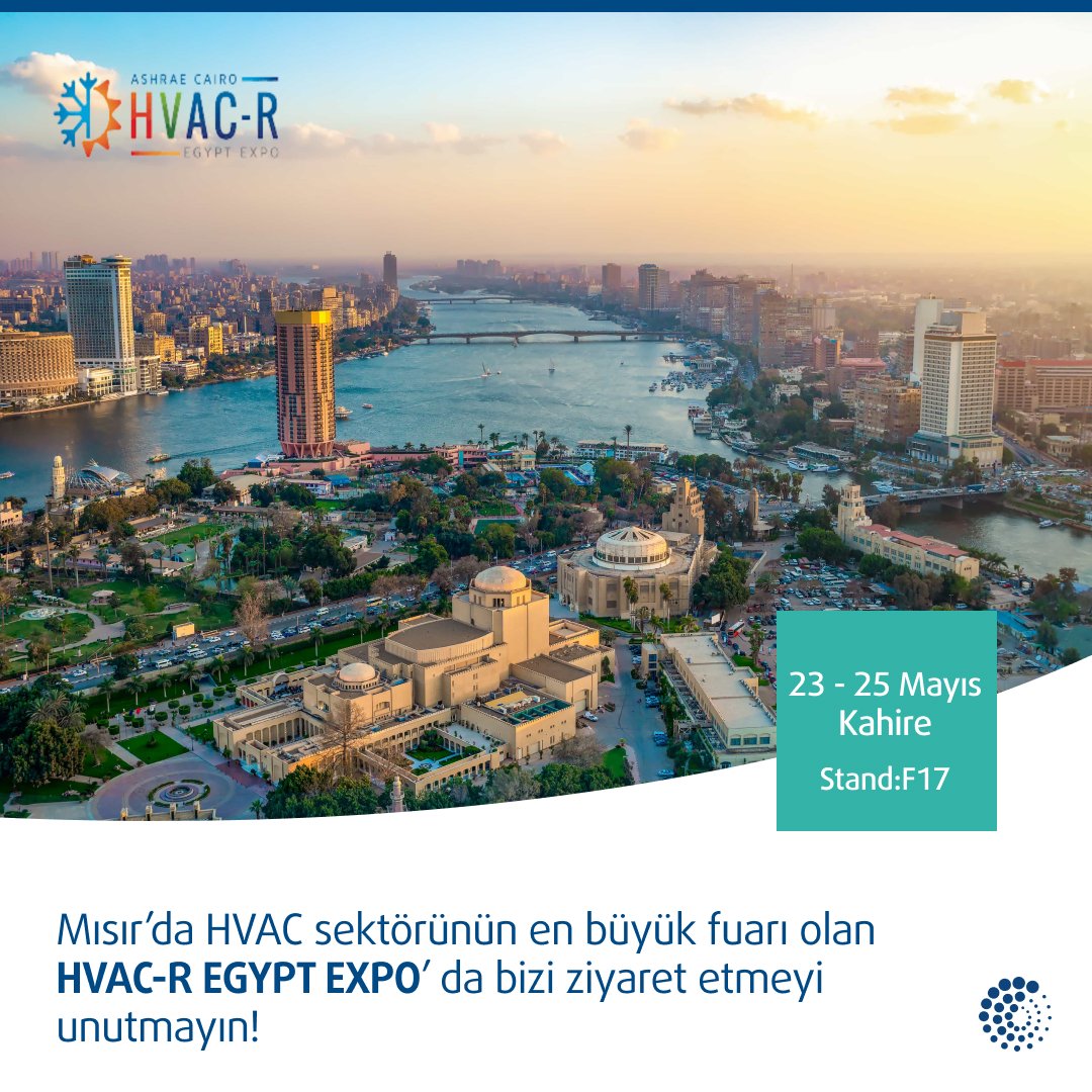 Egypt HVAC-R Expo, Mısır'ın HVAC sektörüne yönelik tek etkinliği. 170’ ten fazla firmanın katıldığı bu fuarda HVAC çözümleri ve servisleri hakkında daha fazla bilgi için bizi ziyaret etmeyi unutmayın!

Fuar hakkında bilgi için, hvacregypt.com 

#Systemair #Systemairtr