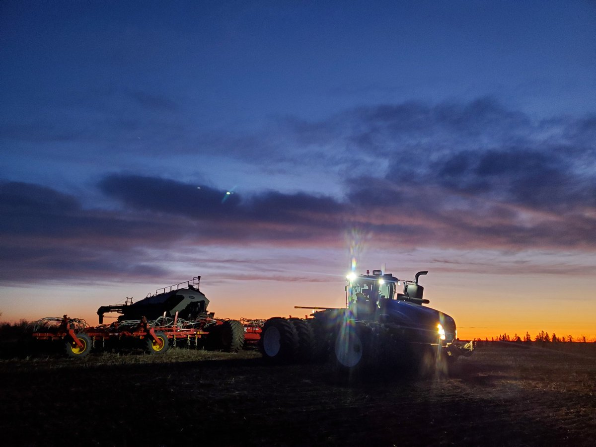 Seeding now 65% complete, hoping for a good stretch of weather but the forecast looks rainy again.