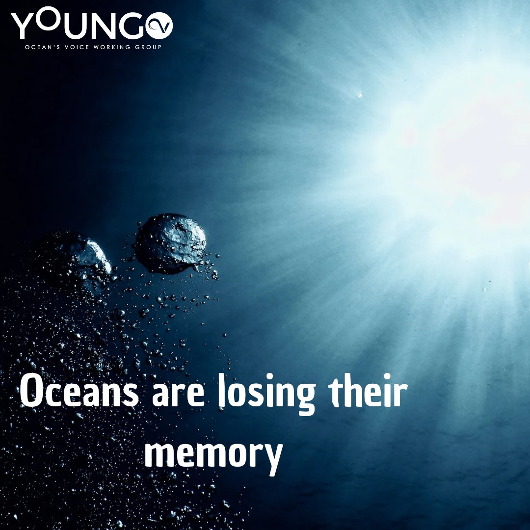 Oceans_Voice's tweet photo. Have you ever heard about #oceanmemory? It is the temporal persistence of anomalous ocean #conditions.
World’s oceans are losing their memory due to human-induced #warming and this loss will hinder our ability to predict and prepare for ocean change such as marine #heatwaves. https://t.co/iVyZTyz7i1