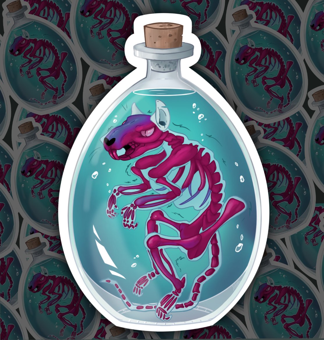 NorthernMyth's tweet image. New sticker in the shop!

#stickershop #stickers #rat #wetspecimen