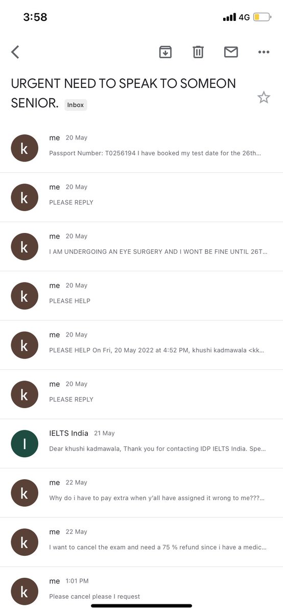 Bigfatbite's tweet photo. @ieltsidpindia @takeielts i need a complete refund and i never want to deal with this as a student with y’all. It’s completely on y’all whenever you want to process. Attaching your fine prints about refund and my emails to y’all 5 days in advance. https://t.co/yx4oMXmPcO