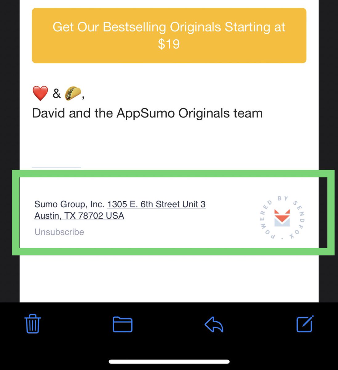 Seann_Stubbs's tweet photo. @alfred_lua @SendFox @AppSumo Pretty minimal 👀 https://t.co/KCDDYTPZoC