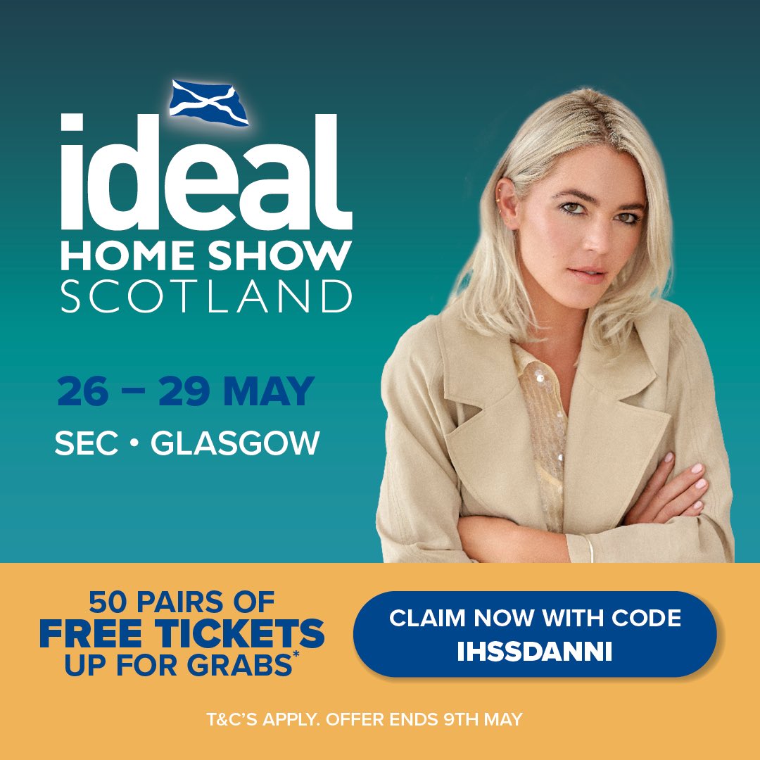 Danni Menzies on Twitter "I’ll be up in 🏴󠁧󠁢󠁳󠁣󠁴󠁿 for ideal_home_show