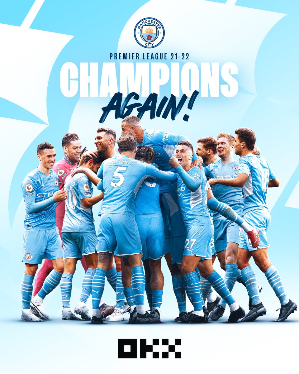 sofiaakin1's tweet image. 🏆 4️⃣ times in 5️⃣ seasons!  

🏆 Join us, as Official Partner of @mancity, in celebrating the 2021/2022 @premierleague Champions 🎉

💙 &amp;amp; 🔁 to show your support ⤵️

#OKXManCity #mancity
