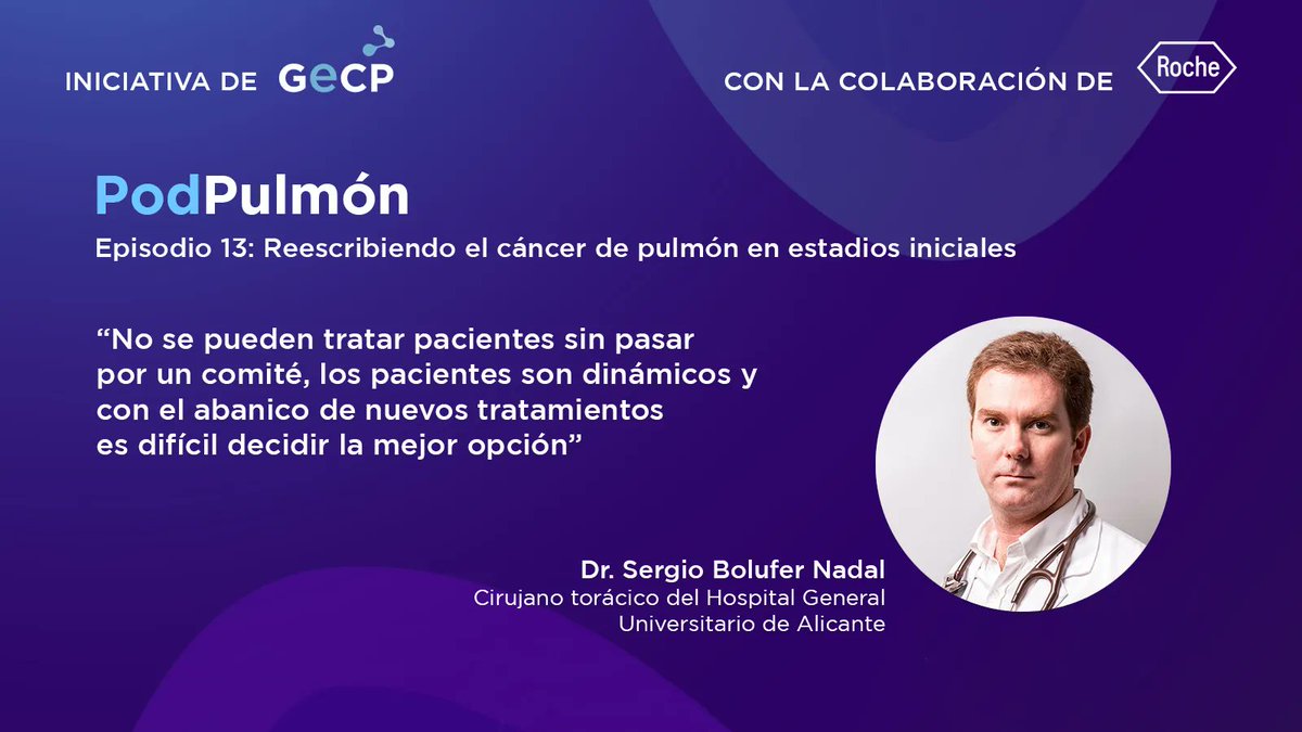gecp_org's tweet photo. 📻¡Ya está disponible el nuevo #PodPulmon! El Dr. Sergio Bolufer comenta que es muy importante que los pacientes pasen por un comité para tomar las decisiones más apropiadas para ellos. Podéis escucharlo junto al Dr. @MARIANOPROVENCI aquí:➡️ https://t.co/0Xf3ZQlzXT https://t.co/0kS4CaUFca