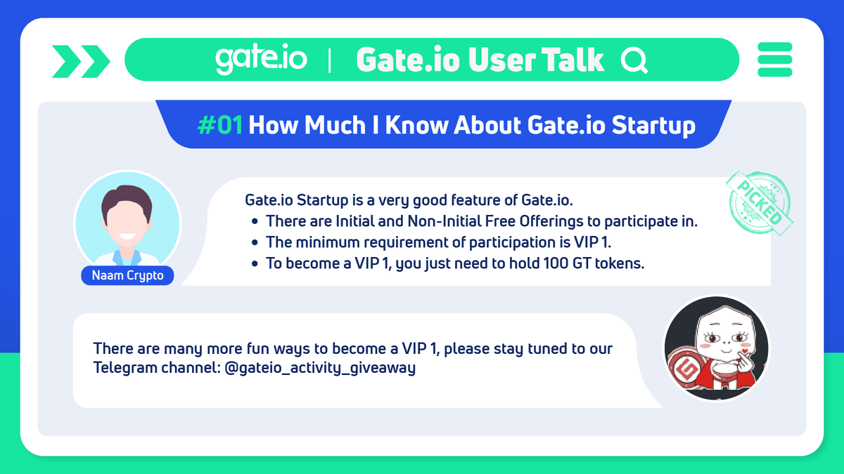 Gate_Launch's tweet photo. 🗣️#Gateio #UserTalk #01 How Much I Know About #gateiostartup
Thank "Naam Crypto" for sharing your great ideas! 👍
❓Wanna know how to join #Startup
❓Wanna know how to become a VIP1
🗝️Easy to Learn Here
⋙https://t.co/zFbY9ZJ0zf https://t.co/4BADu5j6qk