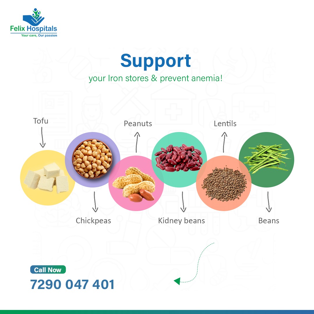 drdkgupta's tweet photo. "Support your Iron stores and prevent anemia!
1. Tofu
2. Chickpeas
3. Peanuts
4. Kidney beans
5. Lentils
6. Beans"
#FelixHospital #iron #anemia #preventanemia #YourCareOurPassion #HealthTips #YourCareOurPassion https://t.co/bMo6GovgAK