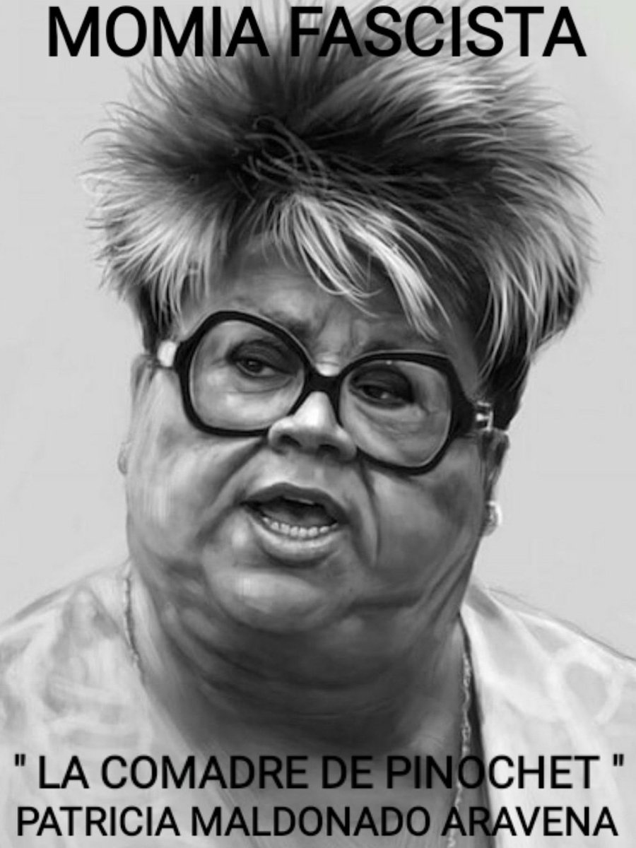 #ViruelaDelMono??
Esta mierda fascista de CURACAVl,la tiene!🤣
La COMADRE de Pinochet🤮la weona que entregaba nombres de opositores a la CNI/DINA!La amigui del "mamo"Contreras y Corbala'n! UNA VI'BORA GOLPISTA!👊🤦‍♂️🤦‍♂️
#ContigoCHV #MuchoGustoMega 
#HolaChileLaRed
#AprueboDeSalida