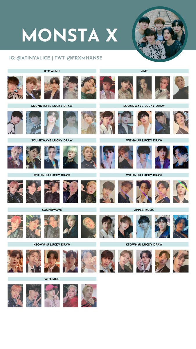 MONSTA X [SHAPE OF LOVE] — photocard template / wishlist 220523