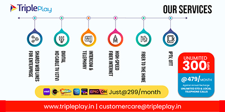 Tripleplayinter's tweet photo. Triple play is a Gurugram-based company and right now serves more than 20 cities. We have a diverse portfolio of services that can digitize any city. 

#getnewconnection #OTTapp #OTT #UnlimitedInternet #24x7support #FTTHInternet #FiberToTheHome https://t.co/GWwrXXyA8s