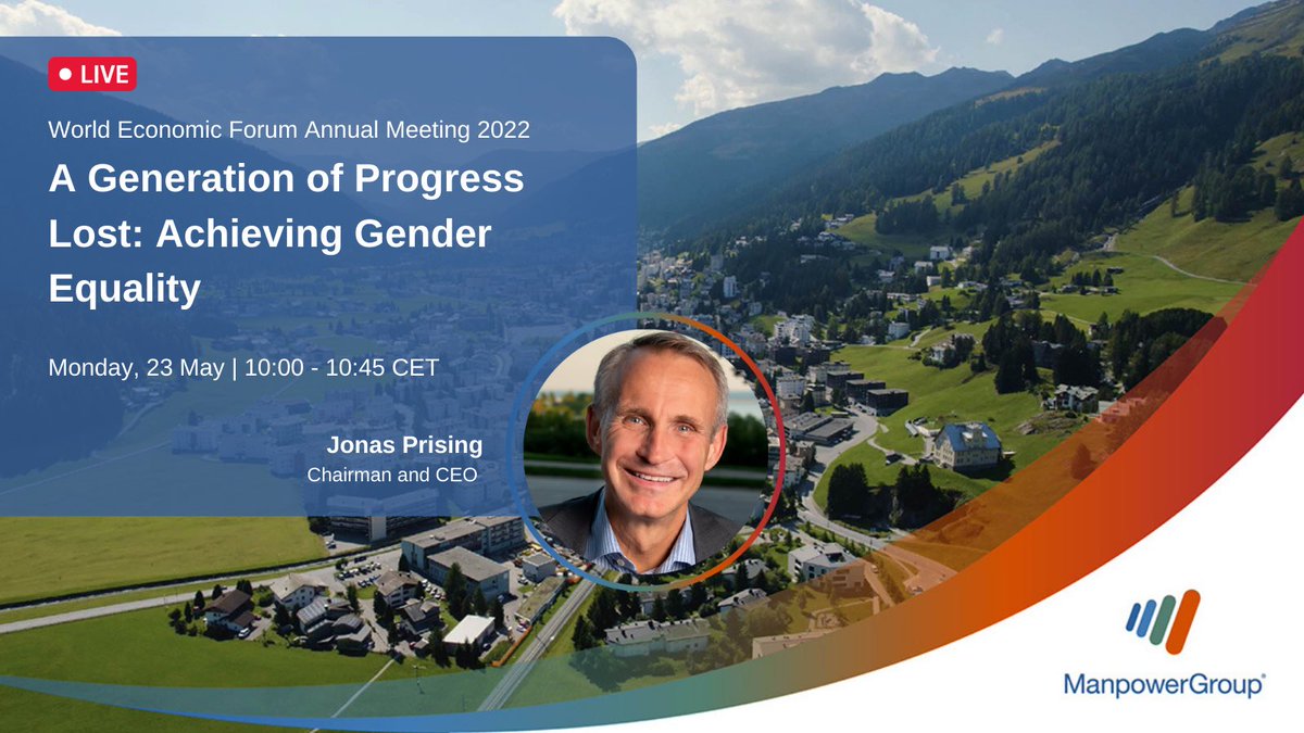 ManpowerGroup (@manpowergroup) on Twitter photo Join <a href="/JonasPrising/">Jonas Prising</a> for a live #wef22 discussion today on accelerating #genderequality - tune in here at 10 CET: weforum.org/events/world-e… #davos #futureofwork Join <a href="/JonasPrising/">Jonas Prising</a> for a live #wef22 discussion today on accelerating #genderequality - tune in here at 10 CET: weforum.org/events/world-e… #davos #futureofwork