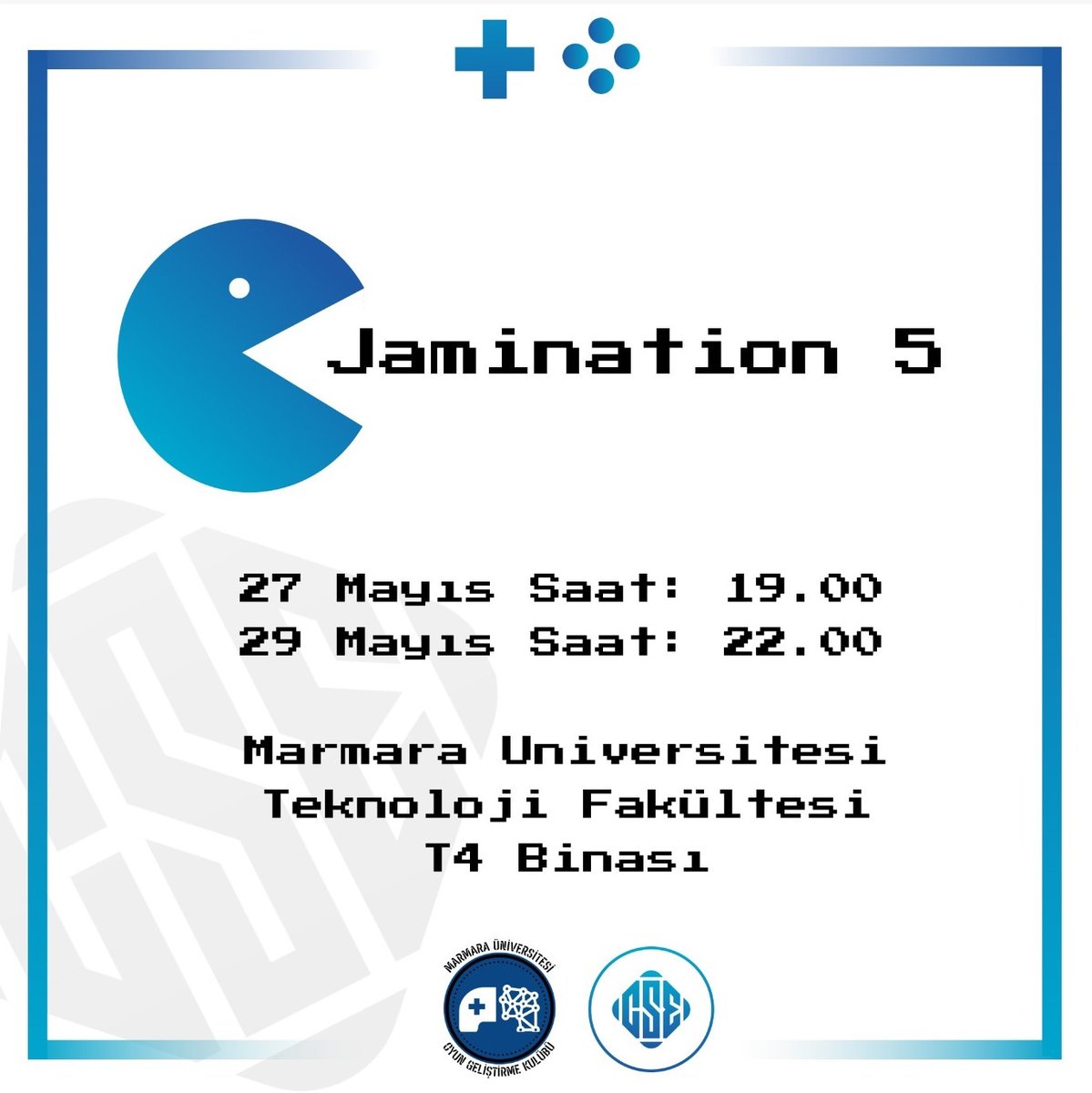 Herkese Merhabalar!

27 Mayıs Cuma günü Jamination 5'in bir kolunu da biz düzenliyor olacağız. Saat 19.00'da Marmara Üniversitesi Teknoloji Fakültesi T4 Binası'nda olacağız. Katılmak isteyen herkesi linktr.ee/macsec adresinde bulunan Jamination 5 sitesine bekliyoruz!
