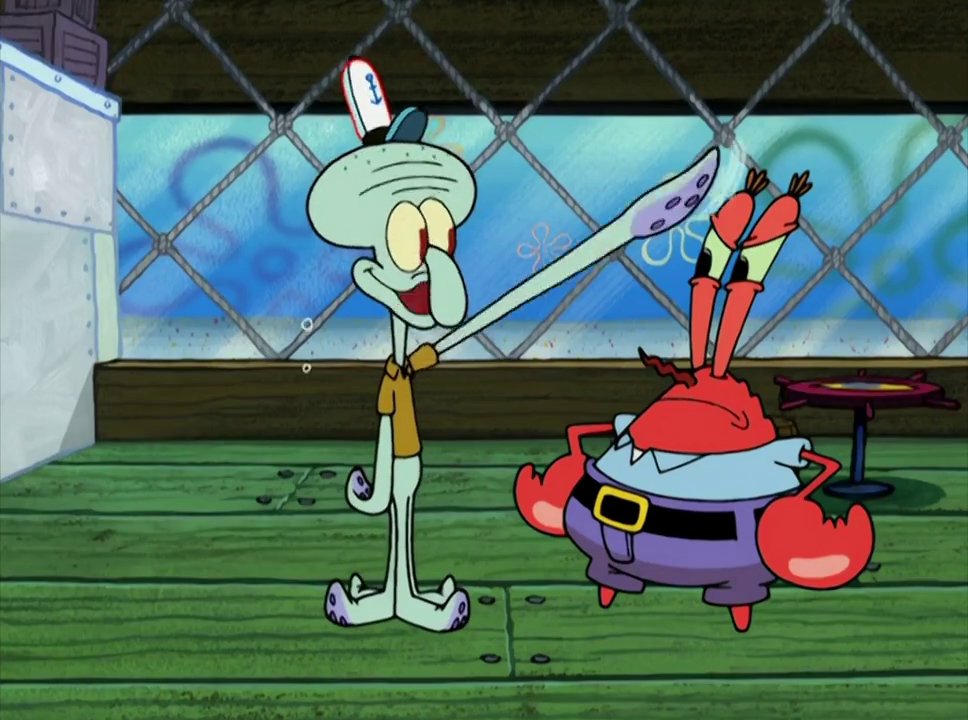 SbFramesInOrder's tweet image. SpongeBob SquarePants - Season 5 Episode 15 - Frame 1320 out of 1961