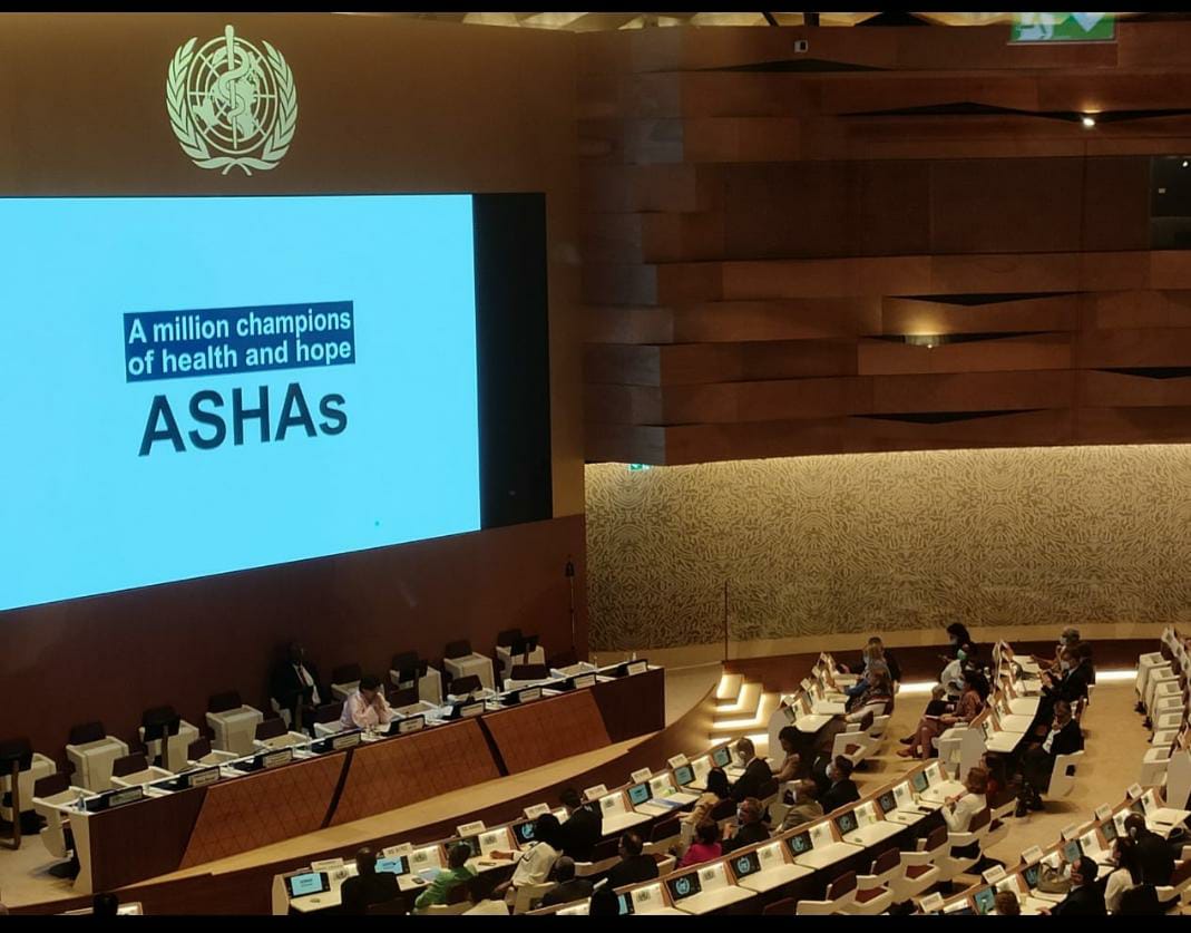 Nagendra Gavvala (@gavvalanag) on Twitter photo Entire team of ASHA workers in India have been conferred the WHO Global Health Leaders’ Award at #WHA75. Congratulations to all ASHA workers. They are the frontline warriors in ensuring Healthy India. <a href="/drkorrapatianil/">Anil Kumar Korrapati</a> <a href="/ArogyaAndhra/">Health Medical and Family Welfare Department - AP</a> <a href="/SalimaBhatia/">Dr. Salima Bhatia</a> <a href="/Care4Newborn/">Sanjeev Upadhyaya</a> <a href="/MoHFW_INDIA/">Ministry of Health</a> Entire team of ASHA workers in India have been conferred the WHO Global Health Leaders’ Award at #WHA75. Congratulations to all ASHA workers. They are the frontline warriors in ensuring Healthy India. <a href="/drkorrapatianil/">Anil Kumar Korrapati</a> <a href="/ArogyaAndhra/">Health Medical and Family Welfare Department - AP</a> <a href="/SalimaBhatia/">Dr. Salima Bhatia</a> <a href="/Care4Newborn/">Sanjeev Upadhyaya</a> <a href="/MoHFW_INDIA/">Ministry of Health</a>