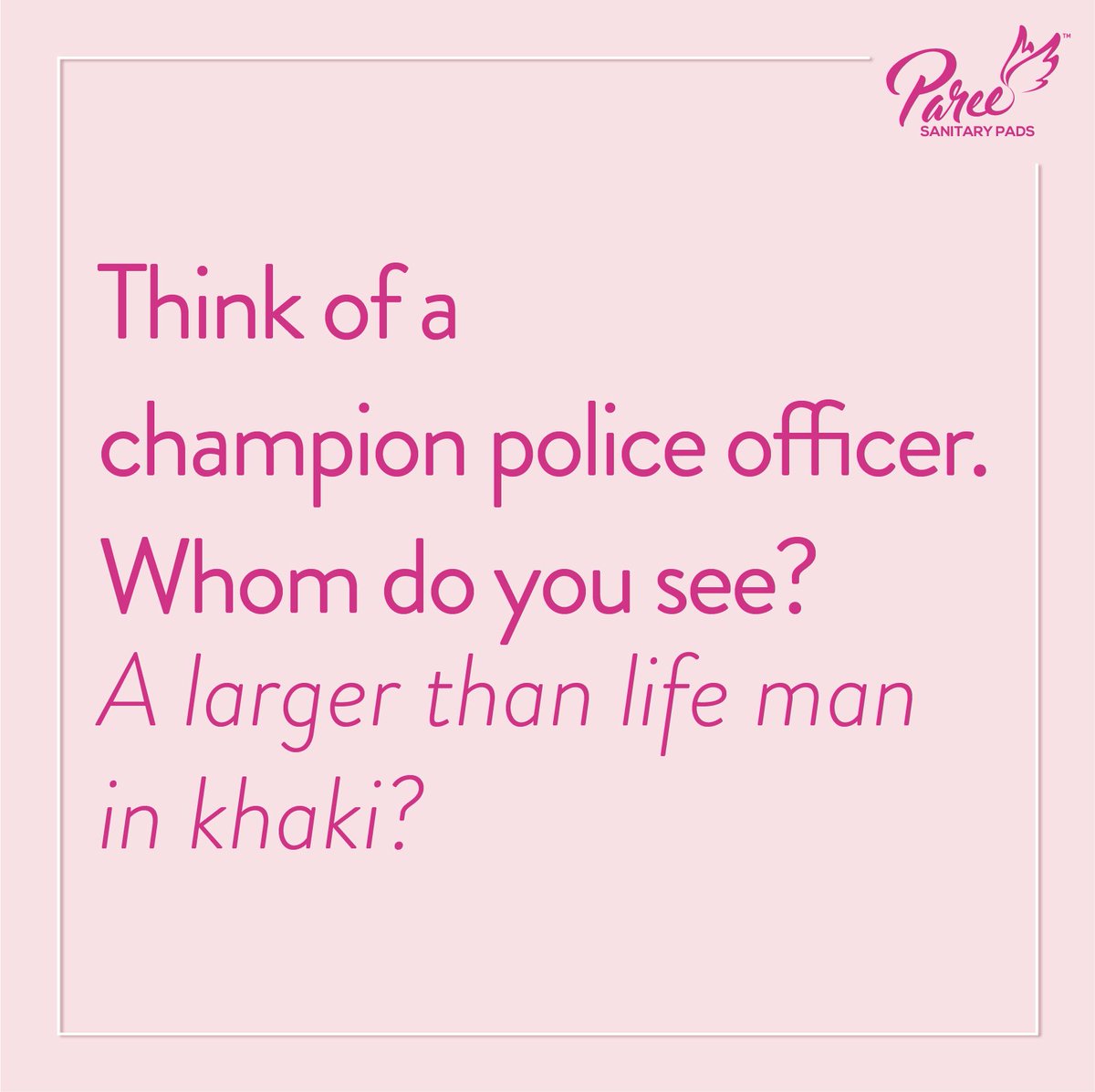 PareeGirl's tweet photo. It’s an unfortunate universal truth that when you think of a professional from any walk of life, you think of a man.This happens even when you think of a police officer, despite the fact that there are many strong, inspirational women out there who are a part of the police force. https://t.co/Q9nObEggKJ