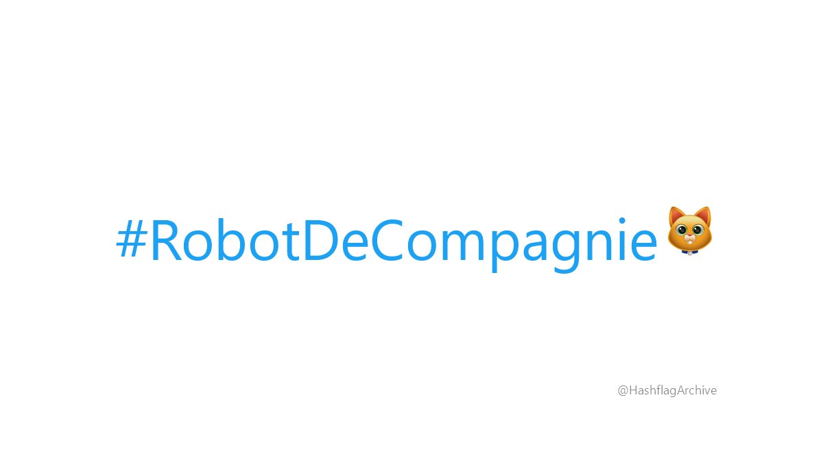 HashflagArchive's tweet image. #RobotDeCompagnie