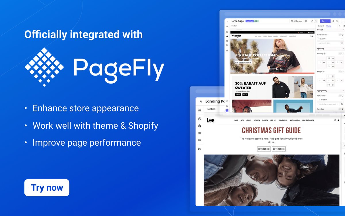 SmartifyApps's tweet image. LAI Product Reviews is now officially integrated with PageFly Landing Page Builder 🤩🤩
PageFly is the most popular drag-and-drop Shopify page builder app. PageFly is designed with an intuitive interface and powerful customization capacity.
Check out here: pagefly.link/AkgcXZGq