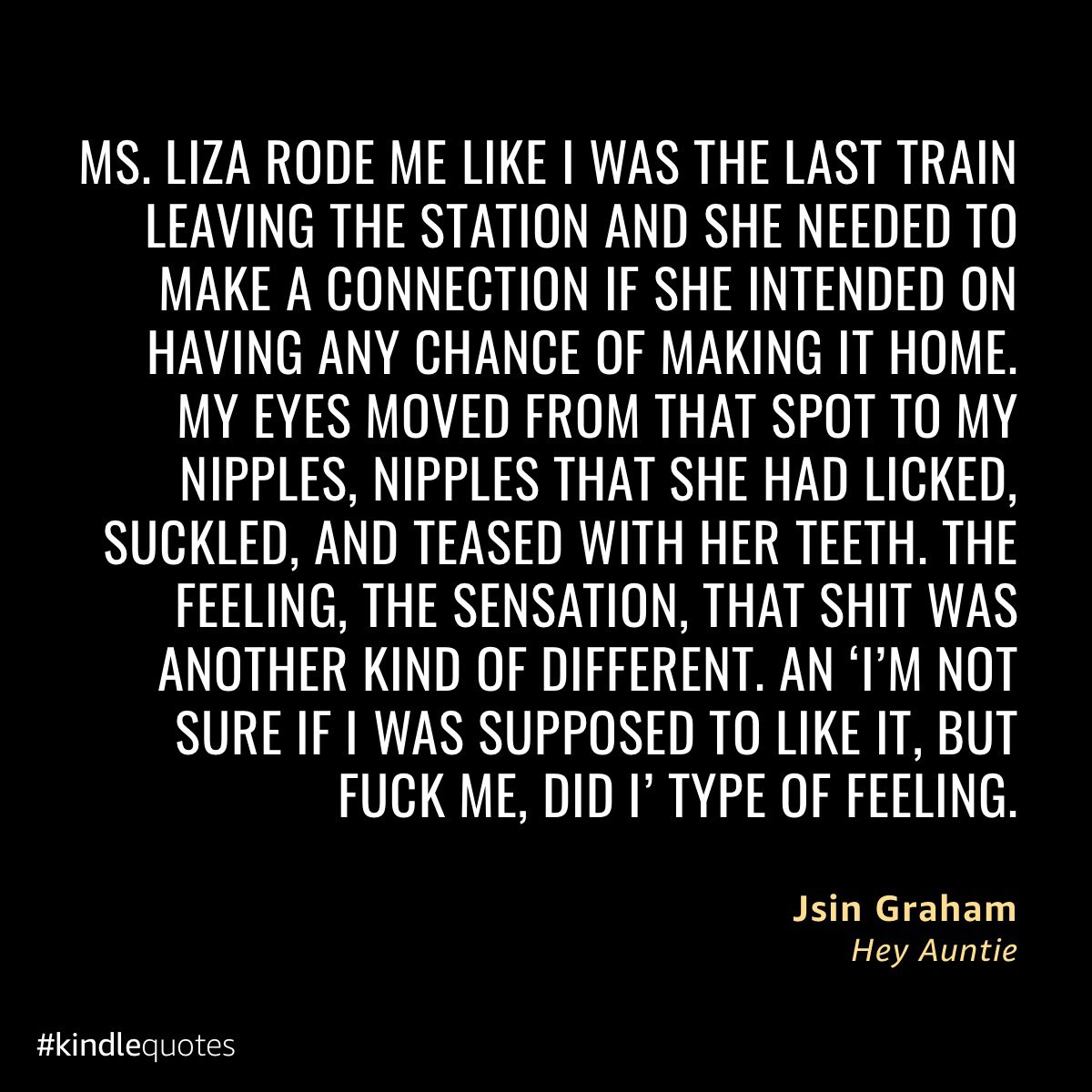 thejsingraham's tweet photo. @Author_DLWhite David Marcus woke up the first morning after walking headfirst into an entanglement w/Ms. Liza awestruck… #OWYM #heyauntie https://t.co/wxKcDT0RAz