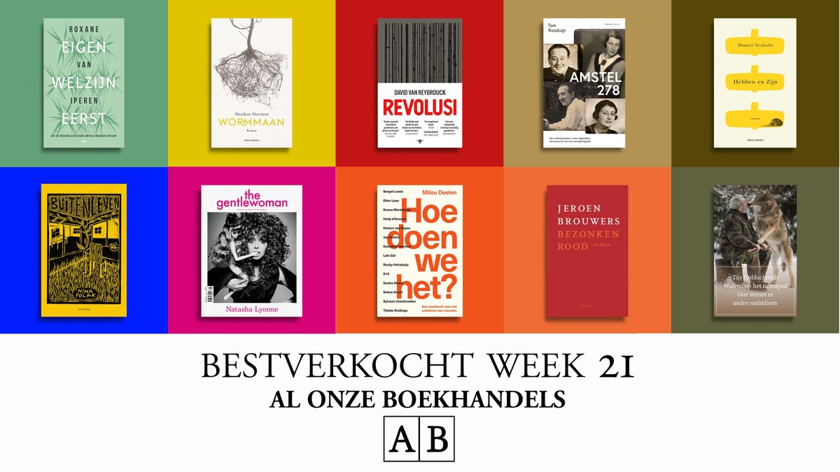Een nieuwe bestverkocht-lijst. @RoxanevanIperen weer op 1!
2. Heitman, 3. Van Reybrouck, 4. Rooduijn, 5. Verhulst, 6. @NinaPolak, 7. <a href="/thegentlewoman/">The Gentlewoman</a>, 8. @MilouDeelen1, 9. Brouwers, 10. Goldschmidt. Bekijk alle lijstjes, klik door &amp; bestel👉athenaeum.nl/boekentop10