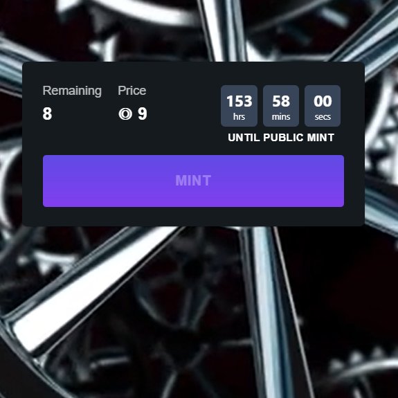 v8mech's tweet photo. We're getting closer. Get your place in Valhalla and be one of eight initial investors!

Upcoming projects will be engines, sculptures and more. So stay tuned!

Minting on May 29, 2022, 7 pm GMT. 
https://t.co/jvrxnSdaES

#SolanaNFTs #Solana #v8mech https://t.co/Vhk2qTeWAv