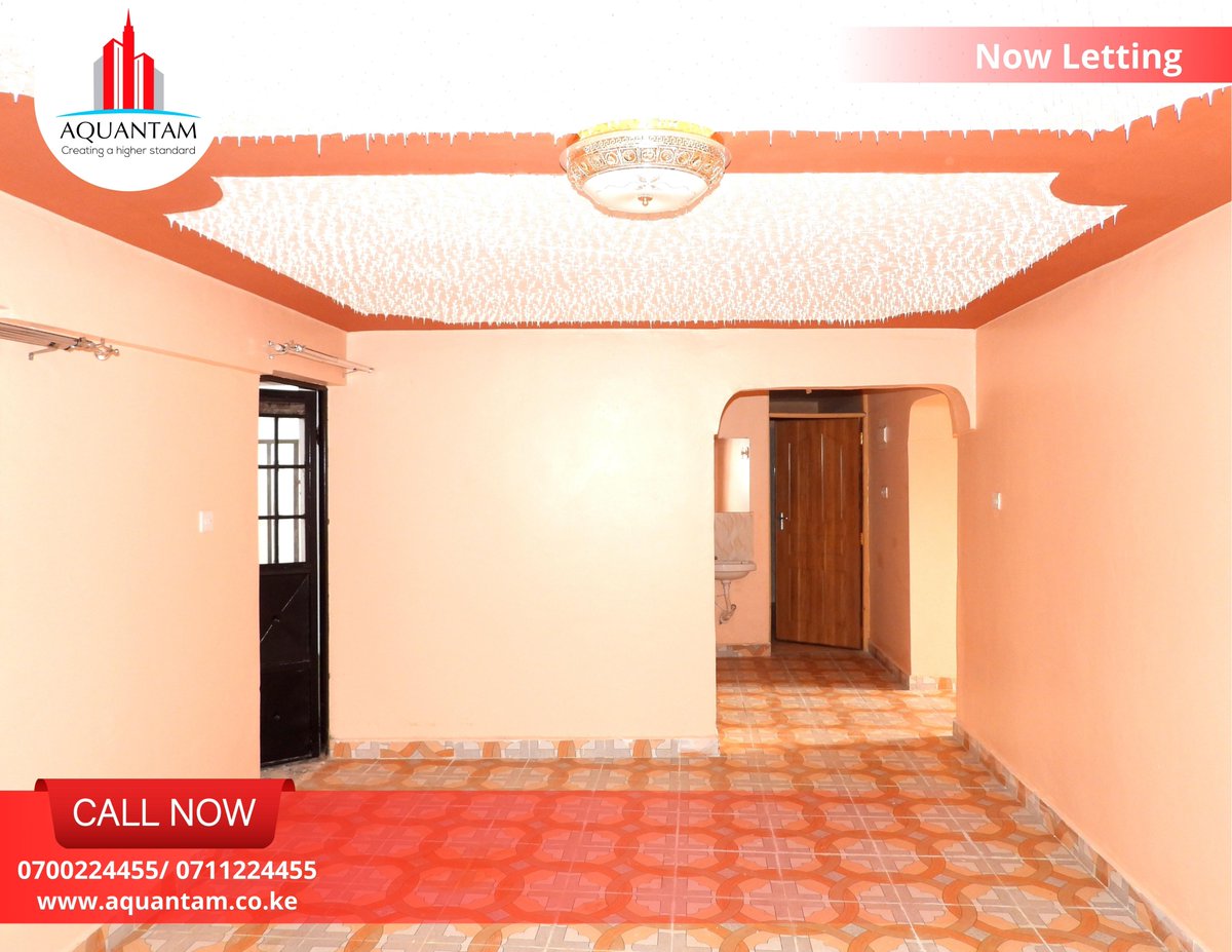 AquantamGroup's tweet photo. 🔴Exquisite 🔴Newly Built 🔴Spacious 1&2 Bedrooms, Studio apartments to let
☎️ 0700 224455/ 0711224455
Rents
1 bedrooms | Kes 18K
2 bedrooms | Kes 23K
2 bedroom master ensuite 30k
Location
Ruiru Kamakis near Greenspot Gardens Area
#Aoko #Weta #Operationmchelle #Bigfish #Kesses https://t.co/m8dRhmAQ2s