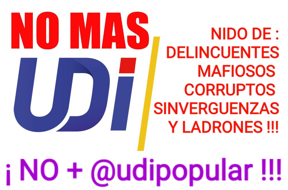 #AprueboDeSalida para que este partido de mierda desaparezca de Chile,ctm👌!Cua'nto daño le han hecho al país,empezando × Jaime Guzma'n y el pedo'filo Jovino Novoa!
<a href="/udipopular/">UDI</a>:NIDO DE RATAS,DELINCUENTES,CORRUPTOS Y MAFIOSOS! 👊
#AprueboDeSalida <a href="/Camara_cl/">Diputadas y Diputados de Chile</a> 
#ContigoCHV #TuDia13