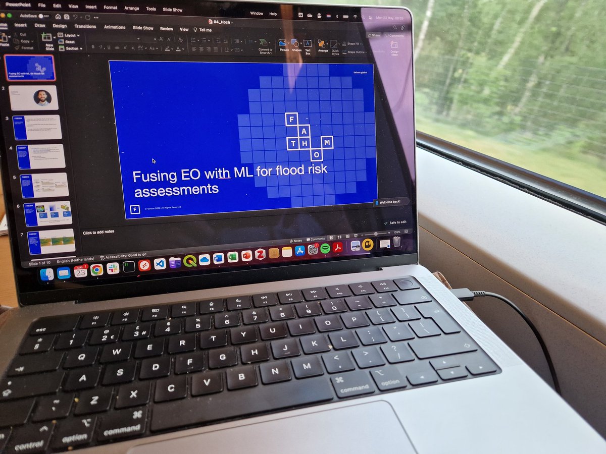 _jannis_h's tweet photo. En route by #train2LPS where I have the pleasure to present #fabdem at a @ESA_EO + WorldBank sponsored panel discussion, talking all things #EO, #ML, #climatechange and risk.
@alex_chunet @laurence_hawker @fathom_global @BristolUniWater https://t.co/0PbuES2B71