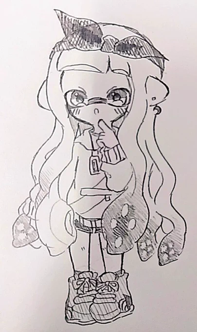 マイイカの後ろげそ長くするのもかわいいかもしれん🦑 