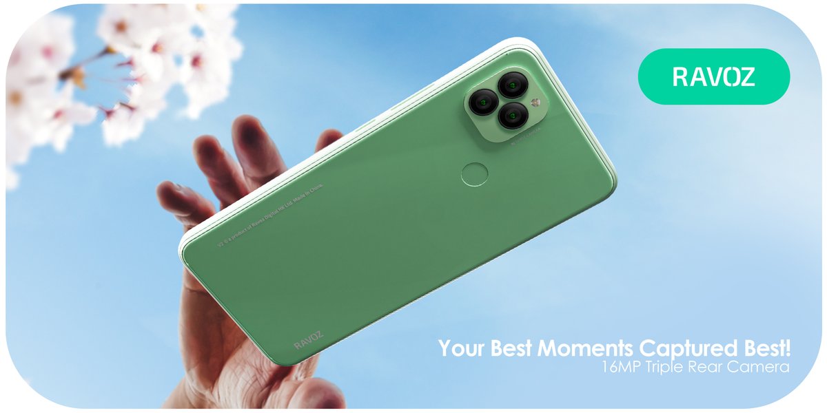 RavozOnline's tweet photo. Get your hands on Ravoz V2 for a Pro level photography experience!
Offering you versatility with 16MP Triple AI Rear Camera for beautiful Photographs, standard optical zoom, wide lens for classic landscapes! Just find a reason to shoot & capture the best moments of life!
#Ravoz https://t.co/9MDTF13V8q