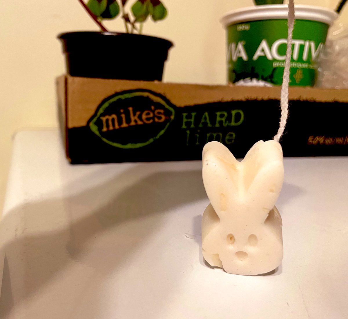 Look at this cute little candle I made…