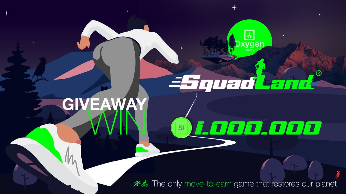 Airdop is LIVE 

📣📣📣 We are  GIVING AWAY 1 MILLION $SQUAD to our community! 😍

Become one of 300 lucky Winners 🏆

🔗 Follow the link and enter:
👉  gleam.io/N0mwy/squadlan…👈

#Move2earn #Squadland #Earth #Giveaways 
#Airdrop #AirdropCrypto #ClimateAction