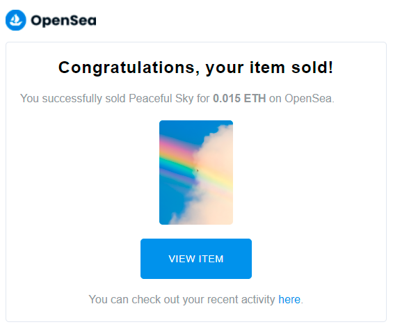 Gm and thank you so much to <a href="/kokocuvier/">Kori Burkhardt</a> for picking up an edition of 'Peaceful Sky' 🌈

I keep discovering amazing people like Kori – definitely check out her 'Project Parata' edition, a beautiful way to help research and conservation of the endangered oceanic white tip shark! 🦈