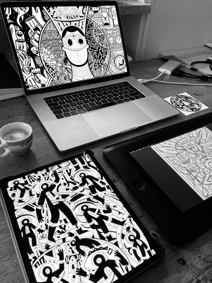 LeleGastini's tweet photo. Good Morniiiing 🚀☀️
Everything is set up to start a new super creative week 🤓
I’m working on a new artwork. 🫢 https://t.co/w25DqpAk36